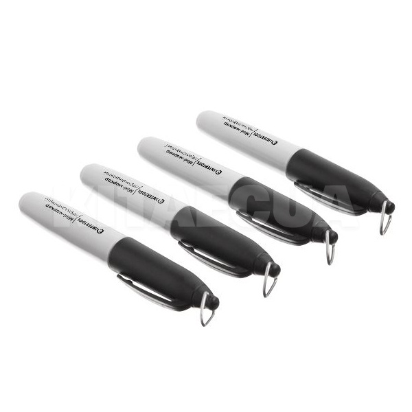 Міні-маркери перманентні чорні 93 мм 80 шт Intertool (KT-5010) - 3