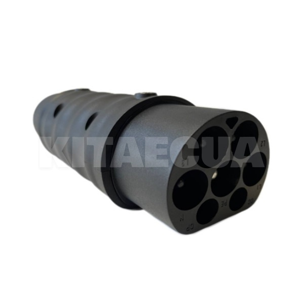 Переходник 22 кВт 32А 3-фазы Type 2 (станция) - GB/T AC (китайское авто) с замком (0001689)