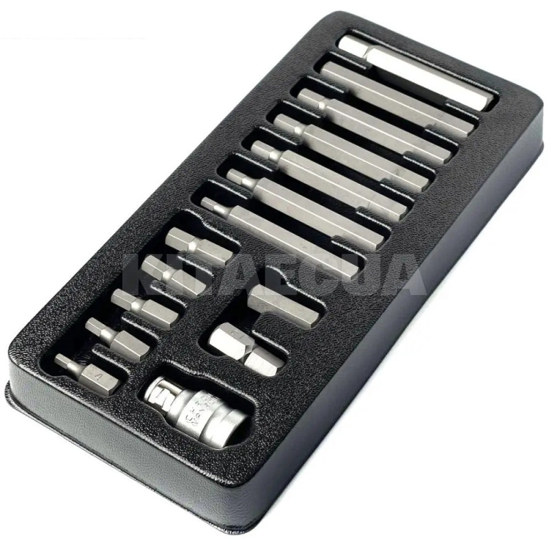 Набір біт НІХ Н4-Н12 1/2" 15 предметів King Roy (23649)