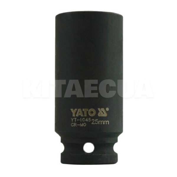 Головка торцева ударна 6-гранна 25мм 1/2" 78мм YATO (YT-1045)