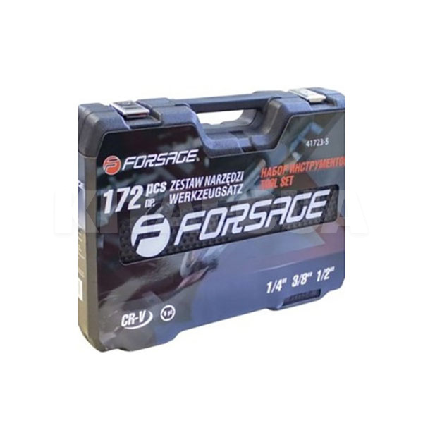 Набір інструментів 1/2" & 1/4" & 3/8" 172 предмети Forsage (F-41723-5) - 2