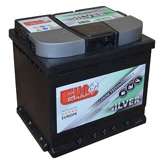 Аккумулятор автомобильный 50Ач 420А "+" слева EUROKRAFT