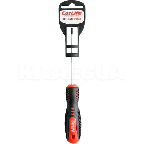 Отвертка крестообразная PH0 75мм CARLIFE (WR6075)