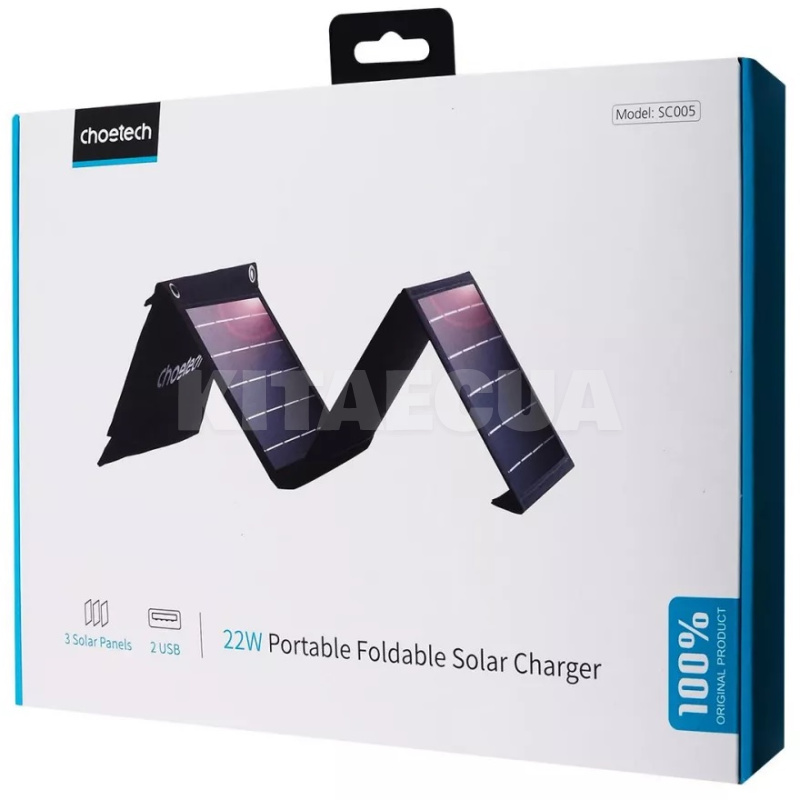 Портативна сонячна панель 22Вт Choetech (368950001) - 4