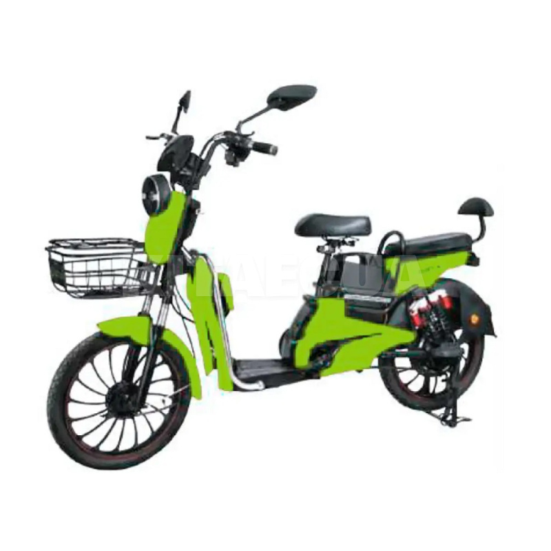 Велоскутер аккумуляторный CLEO 50 км 800 Вт зеленый + аккумулятор 60В 12Ач FORTE (145154)