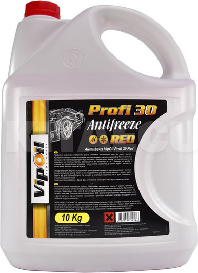Антифриз красный 10л G11 Profi 30 VipOil (701391)