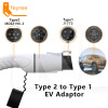 Переходник Feyree 7.4 кВт 32А 1-фаза Type 2 - Type 1 с замком FEYREE (P-T2T1L)