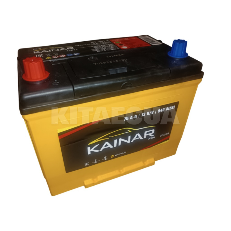 Аккумулятор автомобильный 75Ач 640А "+" слева KAINAR (575 79 02)