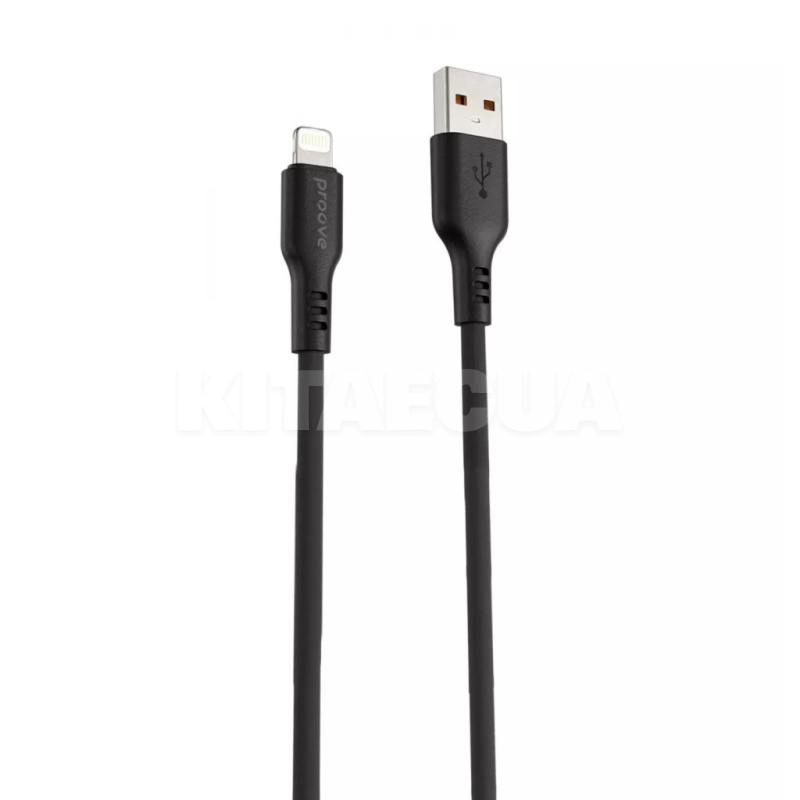 Кабель USB Lightning 2.4A 1м Rebirth чорний PROOVE (557670001)