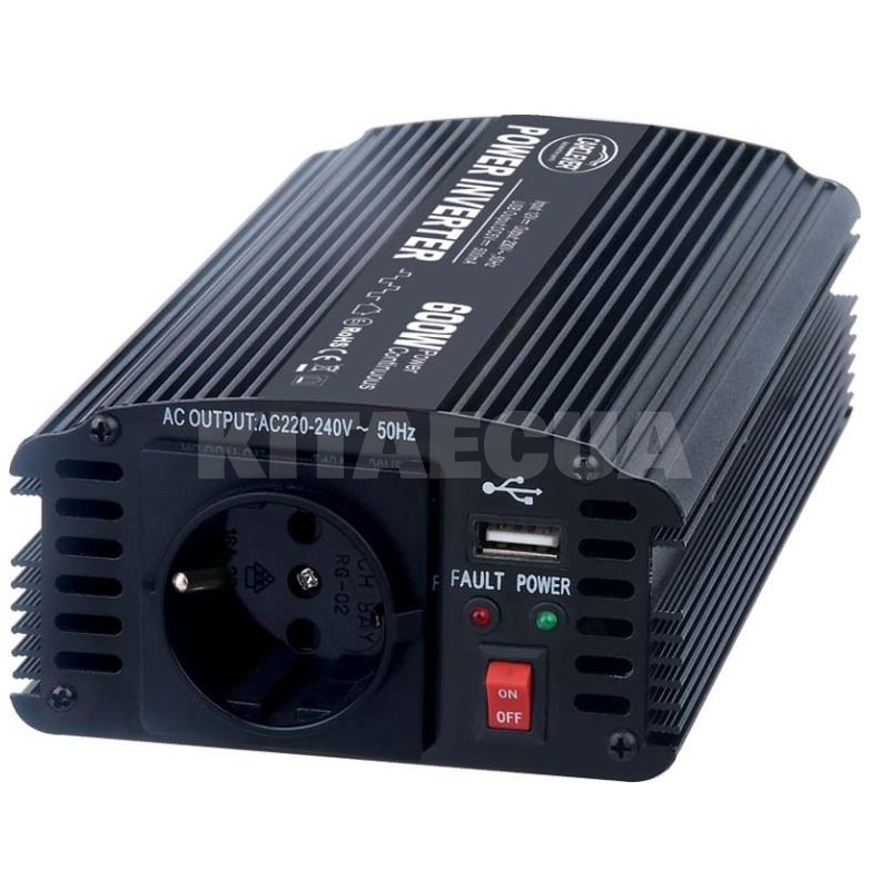 Инвертор 12-230В 1200Вт + USB STUALARM (DO STU35612)