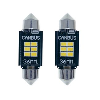 LED лампа для авто К6F SV8.5 9-16V 36 мм STELLAR