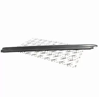 Накладка порога внутренняя передняя правая (черная) ORIJI