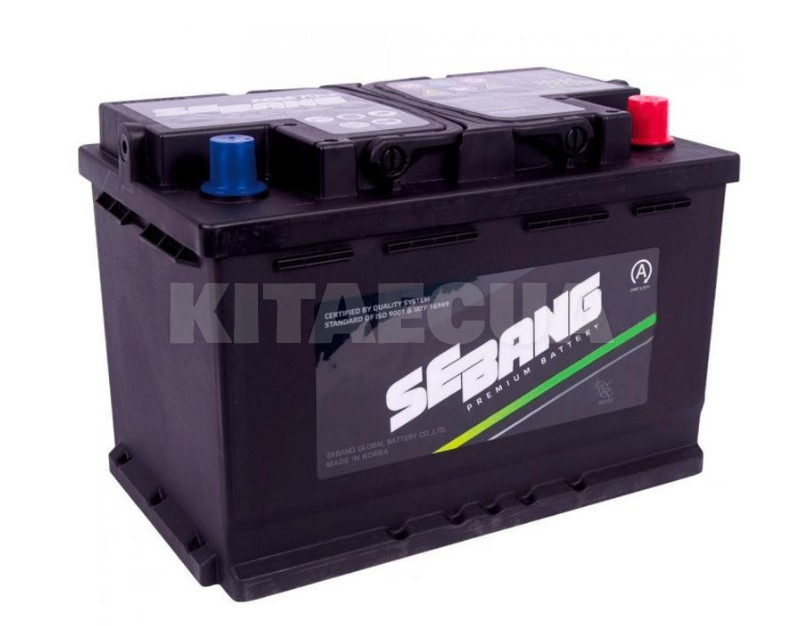 Акумулятор автомобільний 70Ач 760А "+" праворуч SEBANG (AGM70L3)