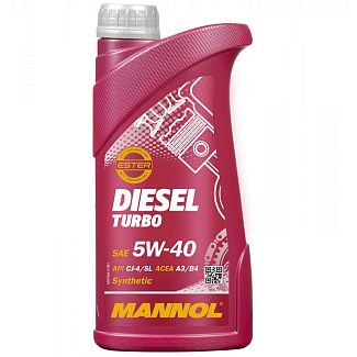 Масло моторне синтетичне 1л 5W-40 Diesel Turbo Mannol