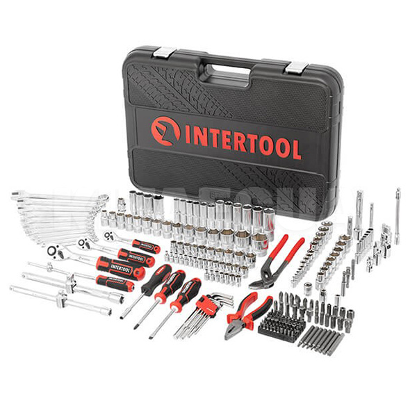 Набор инструментов 1/2" 1/4" 3/8" 233 предмета Intertool (ET-8233) - 2