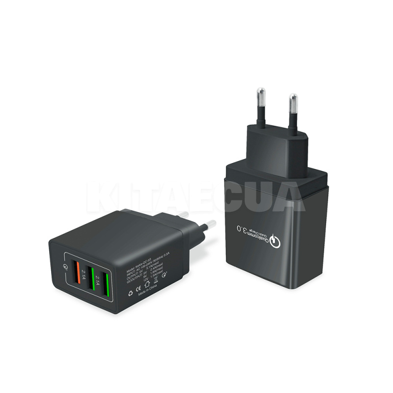 Зарядний пристрій 3 USB 5.1A Quick Charge 3.0 чорне QC-305 XoKo (QC-305-BK)