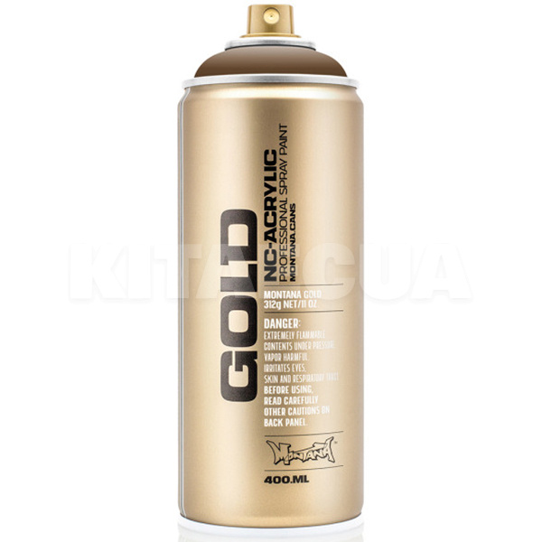 Краска декоративная акриловая 400мл GL1470 бледно-коричневая полуматовая Gold MONTANA (284199-MONTANA)