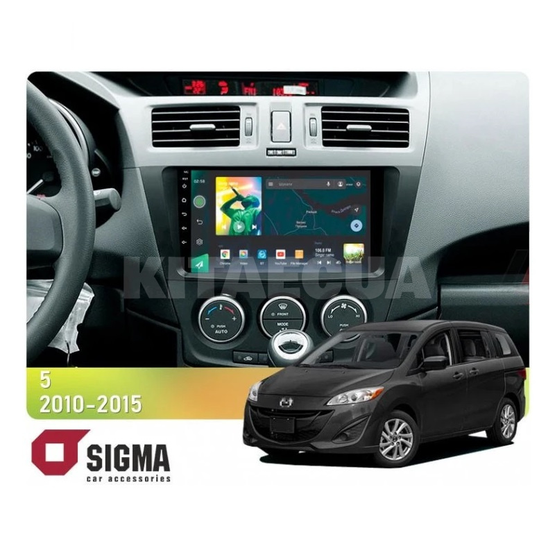 Штатна магнітола X9232 2+32 Gb 9" Mazda 5 3 CW 2010-2015 SIGMA4car (33512)