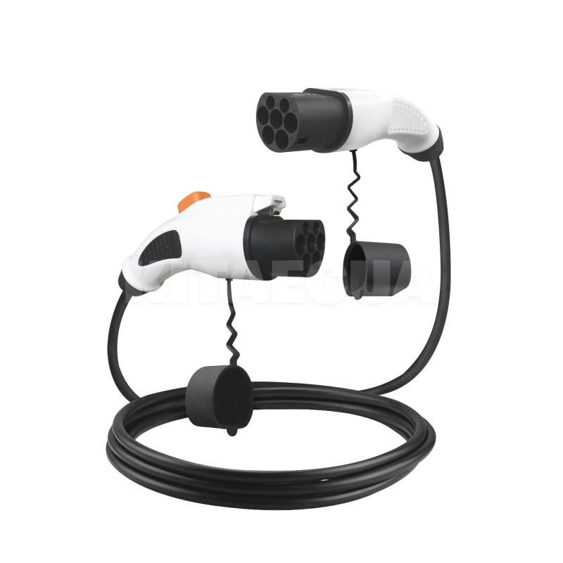 Зарядний кабель для електромобіля 7.4 кВт 32А 1-фаза 5м TYPE 2 (станція) - GB/T AC (китайське авто) ZENCAR (TYPE2-GBT)