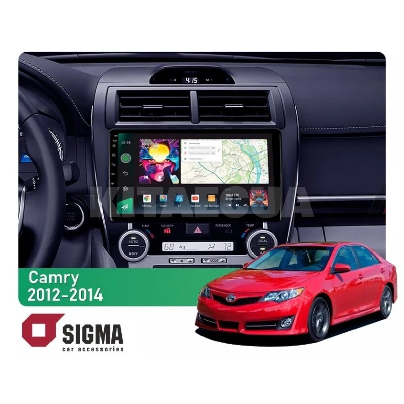 Штатна магнітола PRO 10464 4+64 Gb 10 Toyota Camry 7 XV 50 Middle East 2012-2014 SIGMA4car (40171)