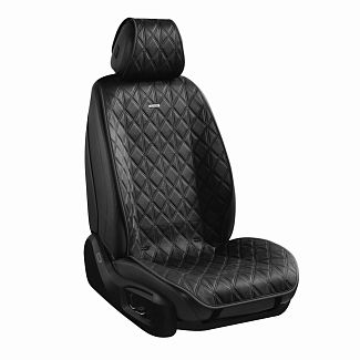 Накидки на сиденья черные с подголовником Nitro CARLIFE