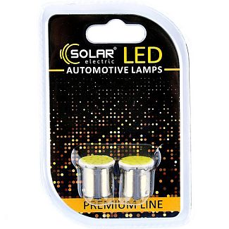 LED лампа для авто Premium Line BA15s 6500K (комплект) Solar