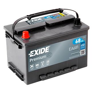 Автомобільний акумулятор Premium 68Ач 650А "+" ліворуч EXIDE