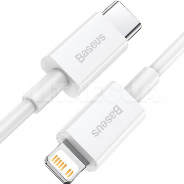 Кабель Type-C - Lightning Superior Series Fast Charging PD 20W 0.25м білий BASEUS (CATLYS-02) - 2