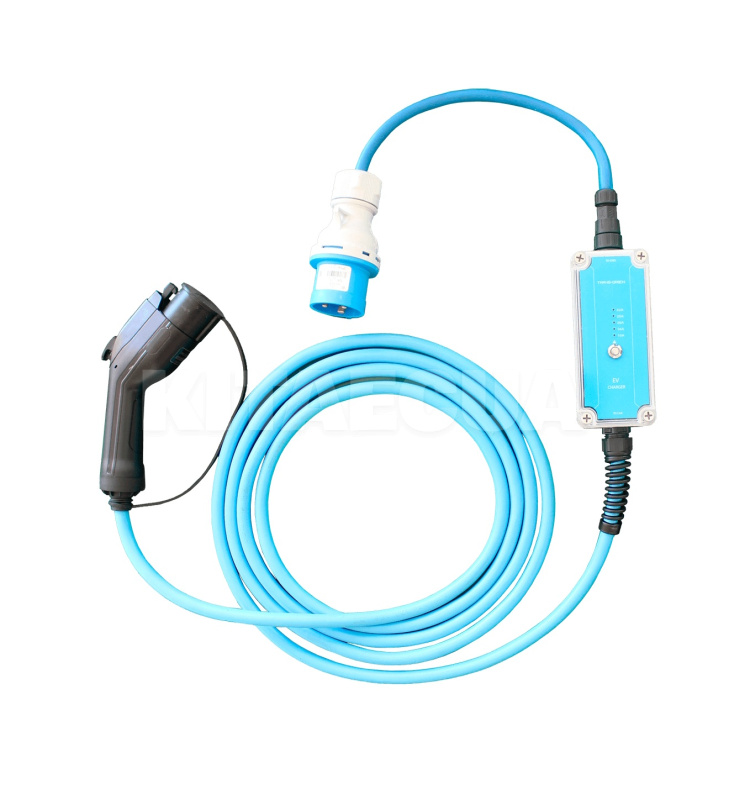 Зарядка Nissan Leaf 7.4 кВт 32A 1-фаза Type 1 (американське авто) MC Mobile TRANS-GREEN (MC1-32)