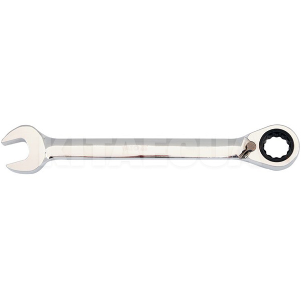Ключ рожково-накидной 17 мм х 225 мм с трещоткой и переключателем реверса YATO (YT-1660)
