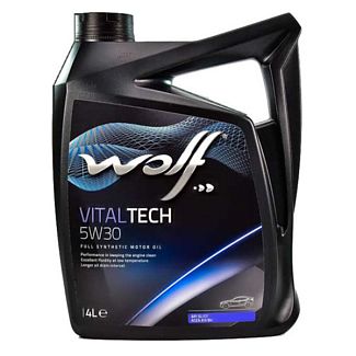 Масло моторное синтетическое 4л 5W-30 Vitaltech WOLF