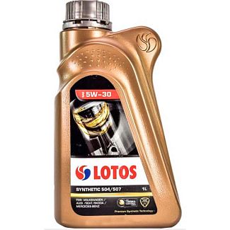 Масло моторне синтетичне 1л 5W-30 SYNTHETIC 504/507 LOTOS