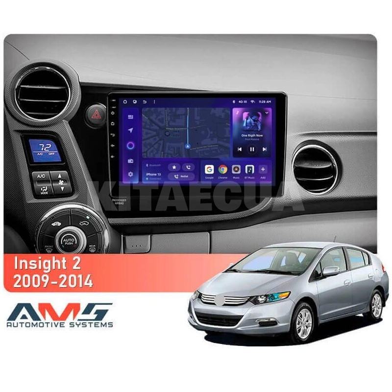 Штатна магнітола MOSS M3 4+32 ГБ 9" Honda Insight 2 LHD 2009-2014 AMS (49970) - 4