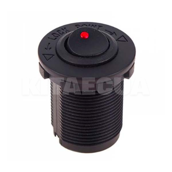 Кнопка врезная в планку 12V 20A RED VITOL (10243 12V 20A RED) - 2