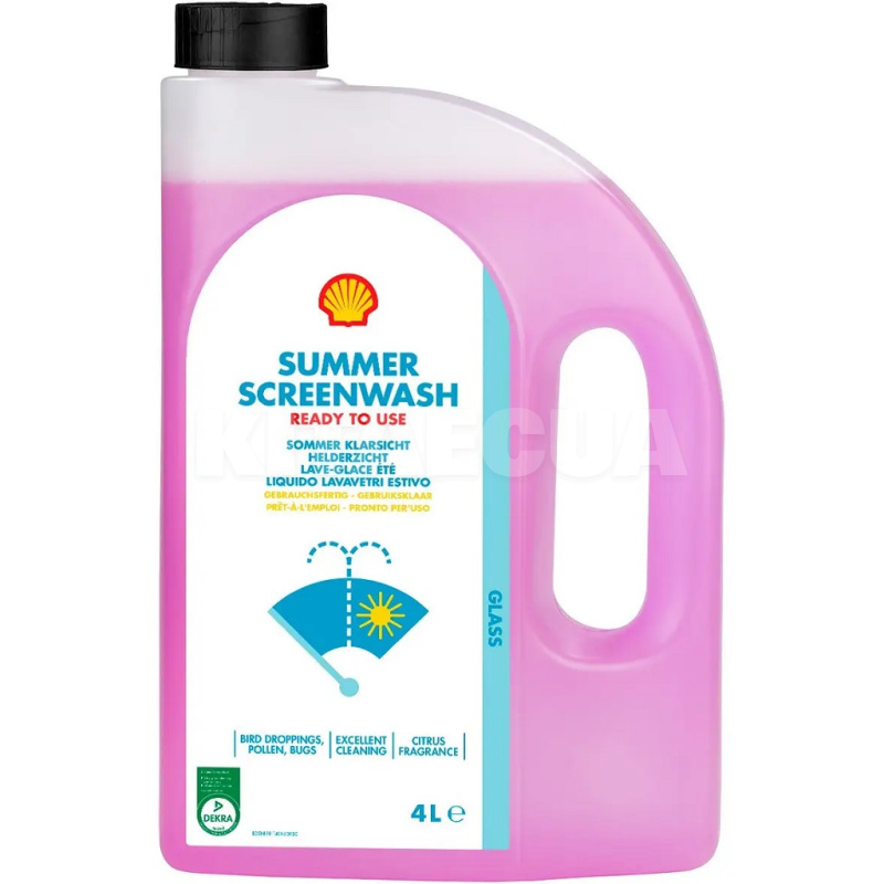 Омыватель летний 4л Summer Screenwash SHELL (48021277432)