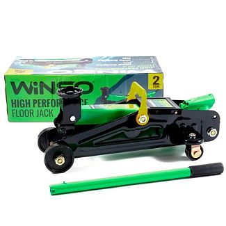 Домкрат гідравлічний підкатний до 2т (130мм-330мм) Картонна упаковка Winso