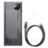 Повербанк Adaman Metal Digital Display 20000mAh 65W черный BASEUS (PPIMDA-D01)