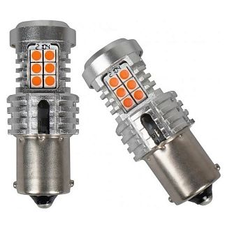 Светодиодная лампа U24 12V P21W 1300K (компл.) AMS