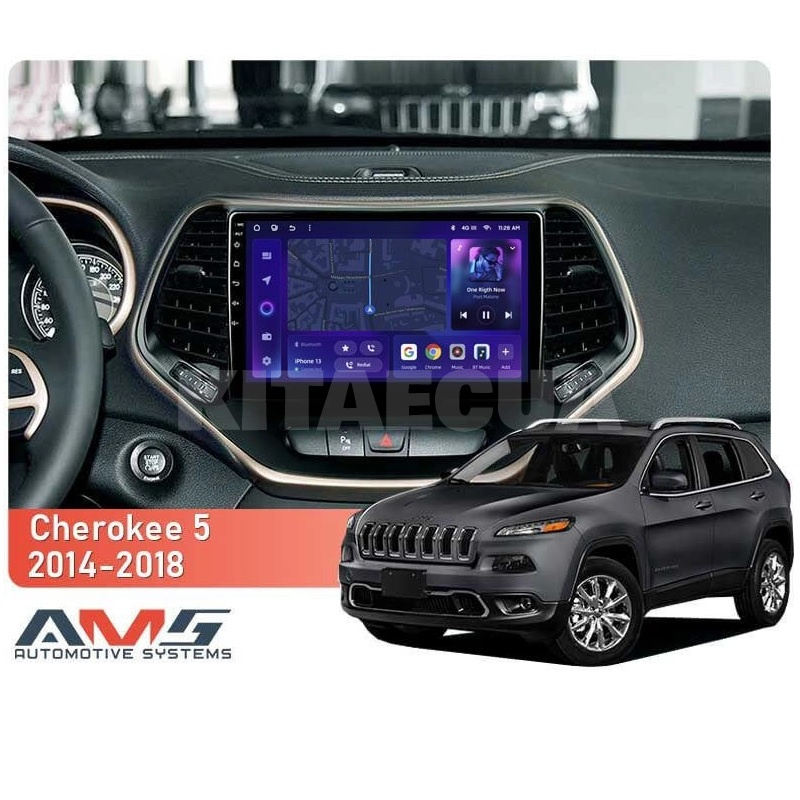 Штатная магнитола MOSS M3 4+32 ГБ 10" Jeep Cherokee 5 KL 2014-2018 AMS (50822) - 2