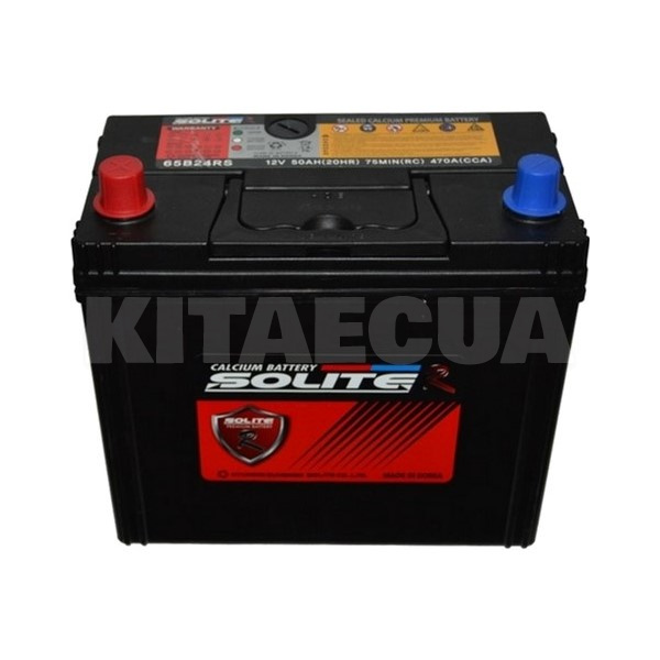 Аккумулятор автомобильный 50Ач 470А "+" слева SOLITE R (65B24RS)