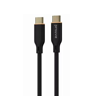 Кабель Type-C Type-C 60W 1м Jelly Silicone черный PROOVE