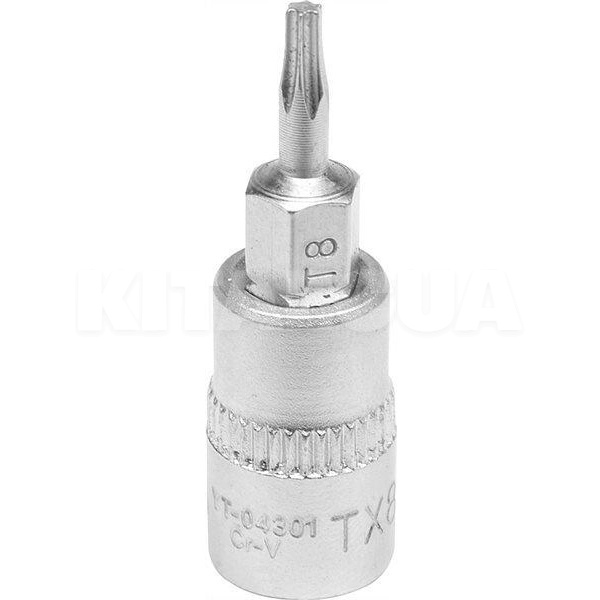 Головка торцевая с насадкой 37 мм 1/4“ Torx T8 YATO (YT-04301)