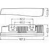 ДХО универсальные 12V 167.3х31.8х43.9 15W (комплект) Osram (LEDDRL102)