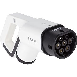 Коннектор для зарядки электромобиля 63A 22 кВт Type 2 (Mennekes) Female однофазный Duosida