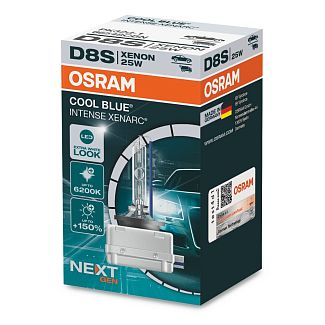 Ксеноновая лампа D8S 25W 85V (P32d-1) Cool Blue Intense Next Gen +150% Osram