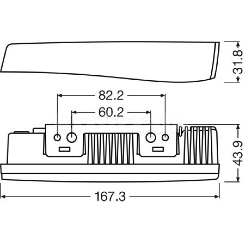 ДХО универсальные 12V 167.3х31.8х43.9 15W (комплект) Osram (LEDDRL102) - 4