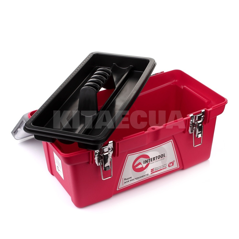 Ящик для инструмента с металлическими замками 415 x 210 x 190 мм Intertool (BX-0516)