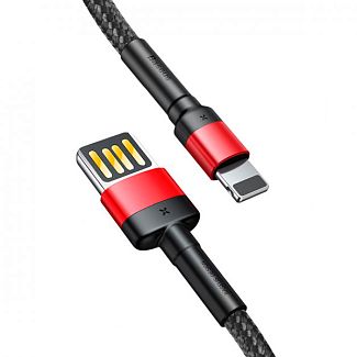 Кабель USB Lightning Special Edition 1м червоний/чорний BASEUS