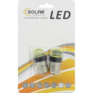 LED лампа для авто BA15s 12V (комплект) Solar