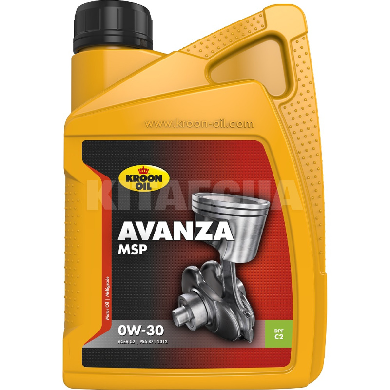 Масло моторное синтетическое 1л 0W-30 Avanza MSP KROON OIL (KL 35941)
